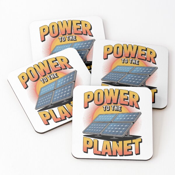 Item preview, Power To The Planet Solar Panels Retro designed and sold by proearth2022.