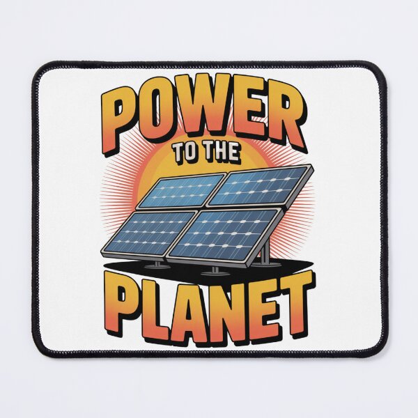 Item preview, Power To The Planet Solar Panels Retro designed and sold by proearth2022.