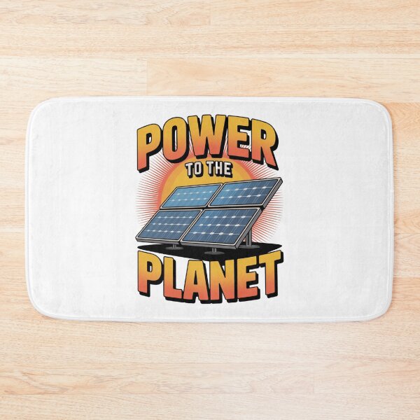Item preview, Power To The Planet Solar Panels Retro designed and sold by proearth2022.