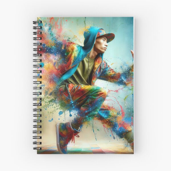 Item preview, Colorful street dancer in motion designed and sold by paulrommer.