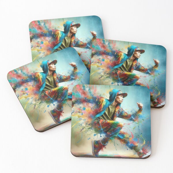 Item preview, Colorful street dancer in motion designed and sold by paulrommer.