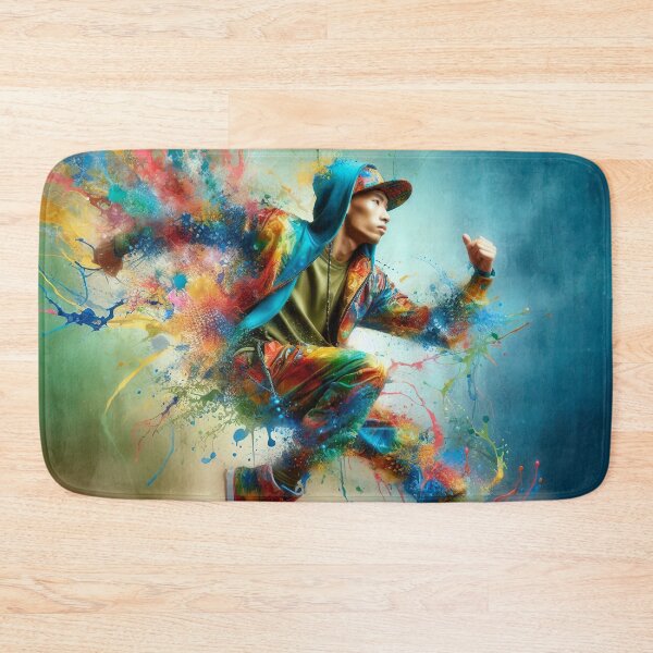 Item preview, Colorful street dancer in motion designed and sold by paulrommer.