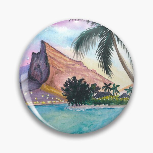 Item preview, Golden Sunset Over Le Morne Brabant Mauritius Icon designed and sold by artshop77.
