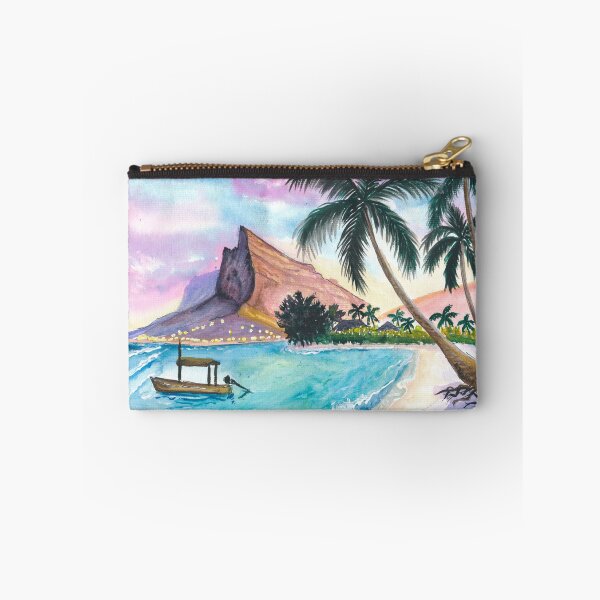 Item preview, Golden Sunset Over Le Morne Brabant Mauritius Icon designed and sold by artshop77.