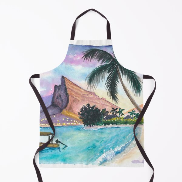 Item preview, Golden Sunset Over Le Morne Brabant Mauritius Icon designed and sold by artshop77.