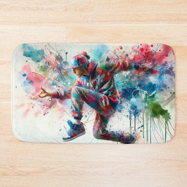 Item preview, Colorful street dancer in motion designed and sold by paulrommer.