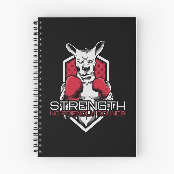Item preview, Strength No Friendly Rounds Boxing T-Shirt, Kangaroo Fighter Power Design designed and sold by FusionTeeDesign.