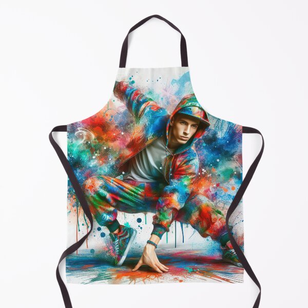 Item preview, Bailarin callejero colorido en movimiento designed and sold by paulrommer.