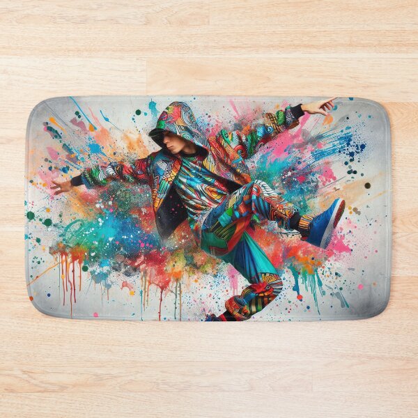 Item preview, Colorful street dancer in motion designed and sold by paulrommer.