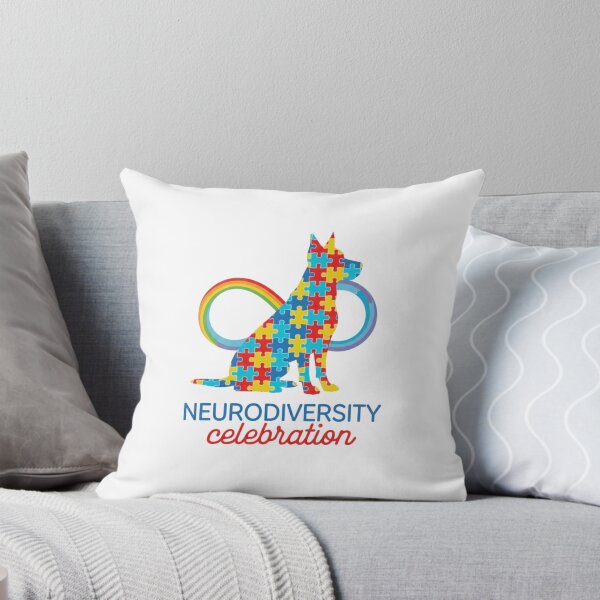 Item preview, Neurodiversity Celebration Dog — Colorful Autism Awareness Infinity Symbol Art designed and sold by Colorful-Garden.