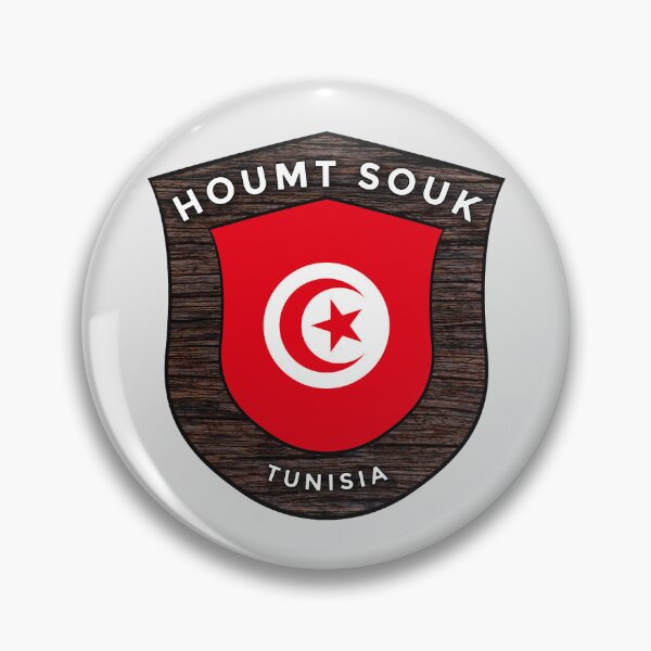 Item preview, Houmt Souk Tunisia | Flag Shield Travel Emblem designed and sold by World Designs.