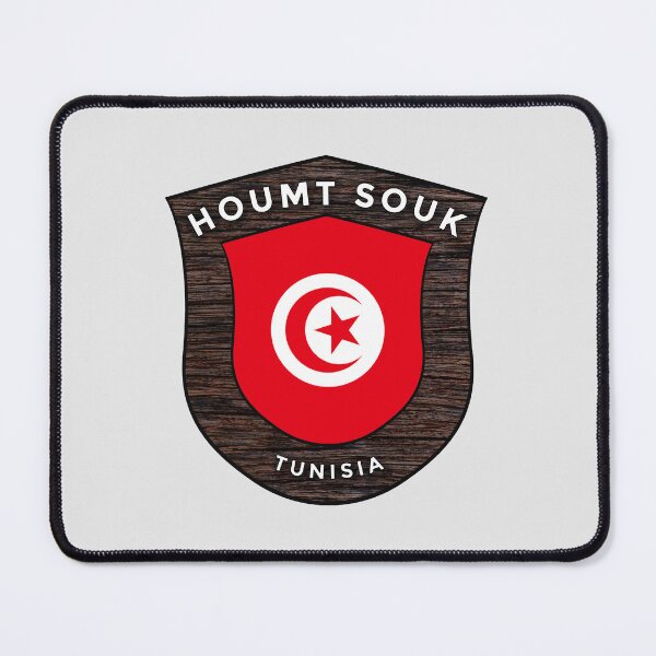 Item preview, Houmt Souk Tunisia | Flag Shield Travel Emblem designed and sold by World Designs.