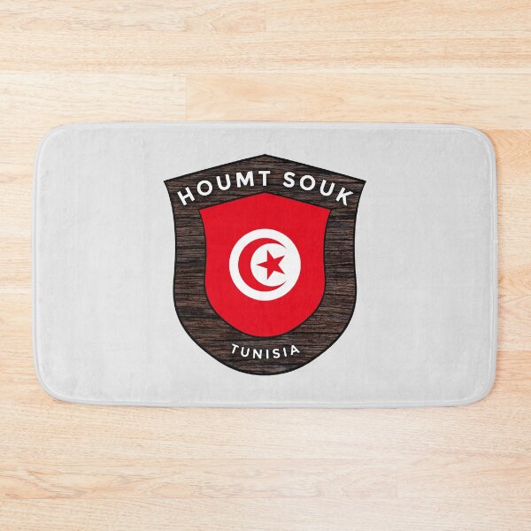 Item preview, Houmt Souk Tunisia | Flag Shield Travel Emblem designed and sold by World Designs.