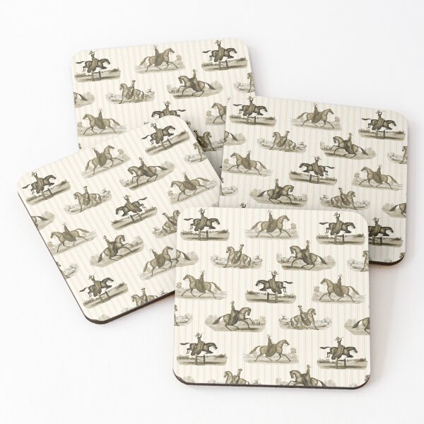 Item preview, Elegant Vintage English Country Horse Lady Riders Beige designed and sold by tanjica.