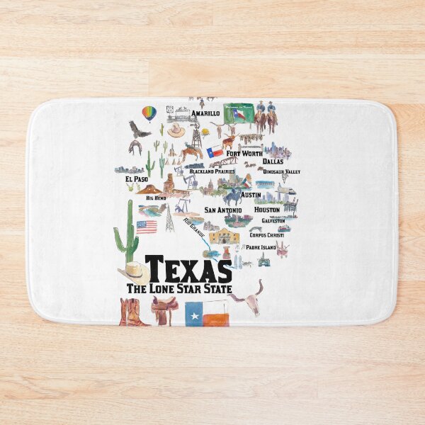 Item preview, Texas State USA Illustrations with Travel Plans Highlights and Memories designed and sold by artshop77.