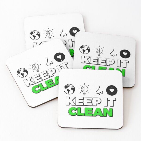 Item preview, Keep It Clean Funny Eco Quote designed and sold by JaaGo PopLab.
