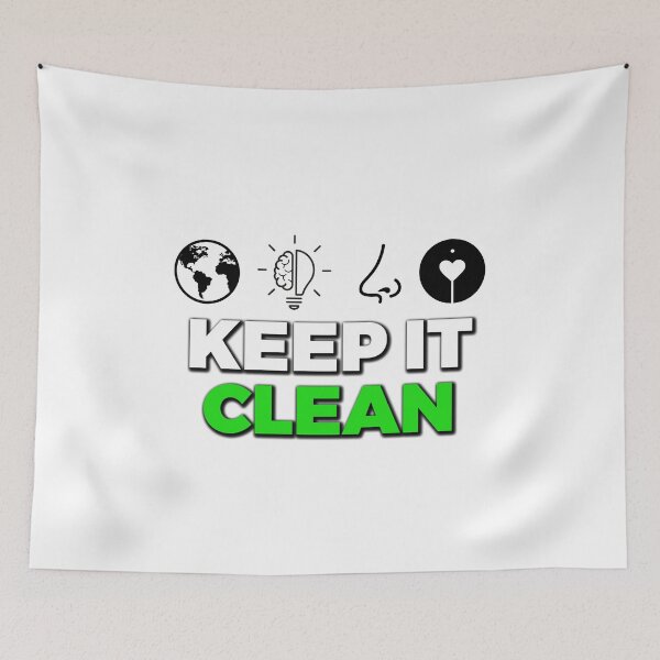 Item preview, Keep It Clean Funny Eco Quote designed and sold by JaaGo PopLab.