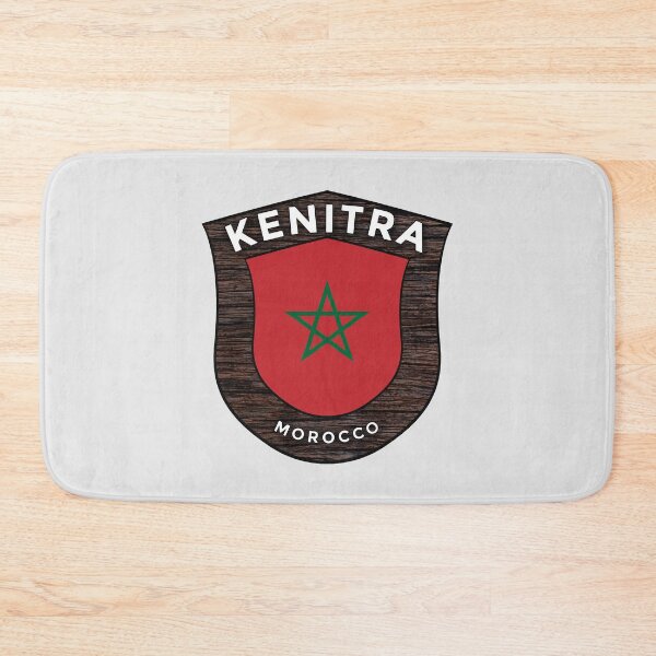 Item preview, Kenitra Morocco | Flag Shield Travel Emblem designed and sold by World Designs.