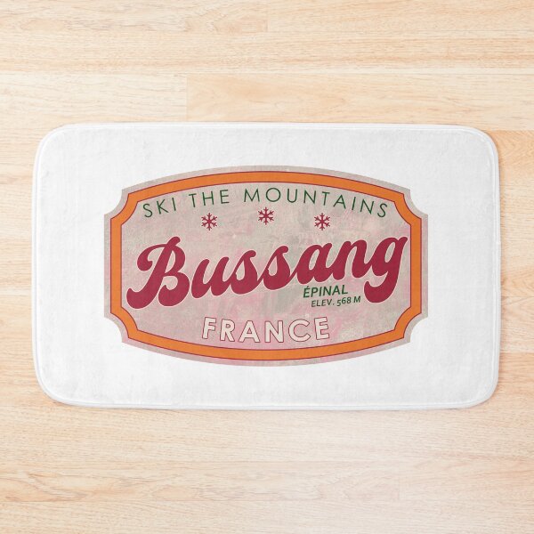 Item preview, Bussang, France, Épinal, Ski, textured skiing badge designed and sold by Wanderful-roads.