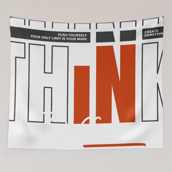 Item preview, Think Different Motivational Typography – Modern Inspirational Quote Design designed and sold by Mammu-Fashion.