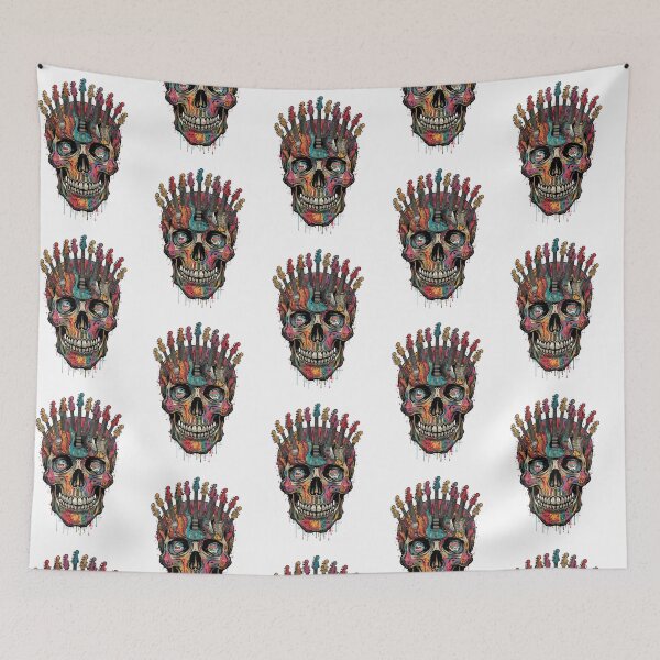 Item preview, Rock skull with a crown of electric guitars designed and sold by StormArte.