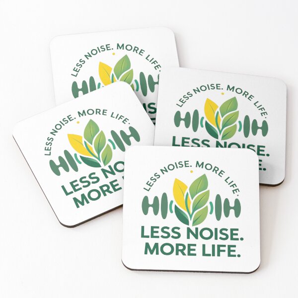 Item preview, Less Noise More Life Minimalist Quote | Simple Aesthetic Lifestyle Design designed and sold by Pavero.