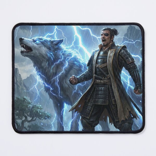 Item preview, Storm Warrior: Samurai and the Thunder Wolf designed and sold by Mori-no-Akari.