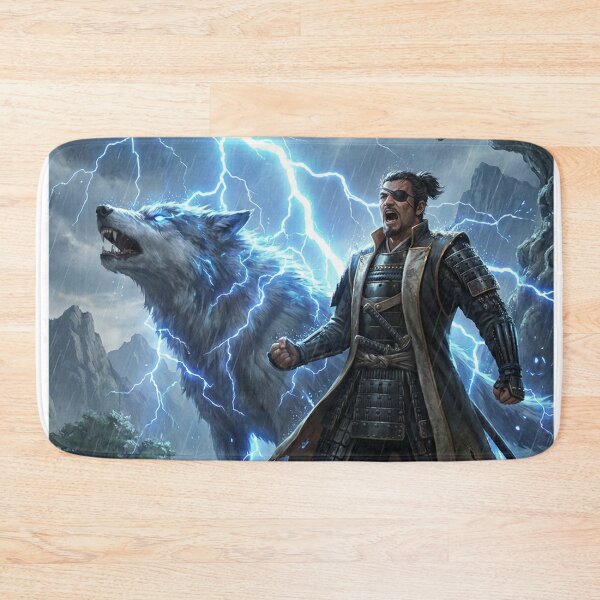 Item preview, Storm Warrior: Samurai and the Thunder Wolf designed and sold by Mori-no-Akari.
