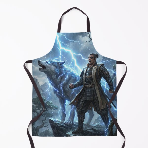 Item preview, Storm Warrior: Samurai and the Thunder Wolf designed and sold by Mori-no-Akari.