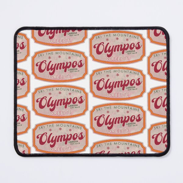 Item preview, Olympos, Greece, Larissa, Ski, textured skiing badge designed and sold by Wanderful-roads.
