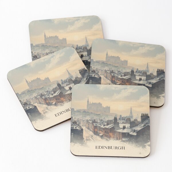 Item preview, Calle de Edimburgo estilo vintage acuarela designed and sold by StormArte.