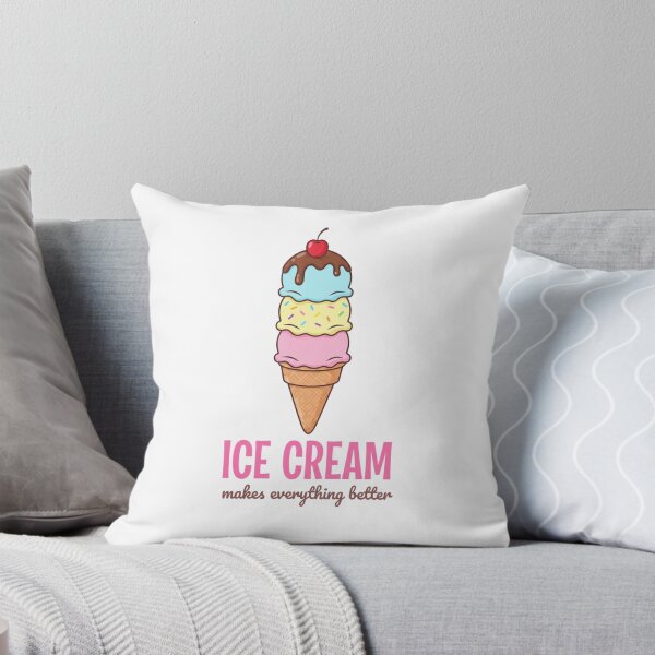 Artikelvorschau, Kawaii-Eistüte – Niedliche Pastell-Dessertillustration mit drei Kugeln entworfen und verkauft von Colorful-Garden.