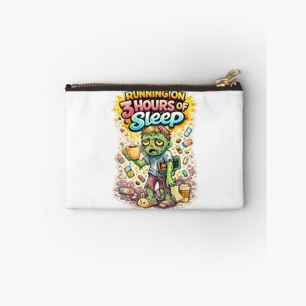 Item preview, Running on 3 Hours of Sleep Zombie – Funny Sleep Deprived Art designed and sold by StrayaDesign.