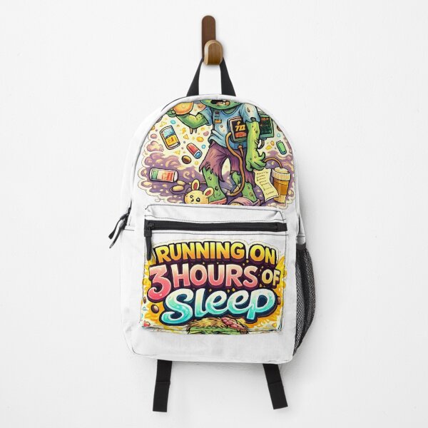 Item preview, Running on 3 Hours of Sleep Zombie – Funny Sleep Deprived Art designed and sold by StrayaDesign.