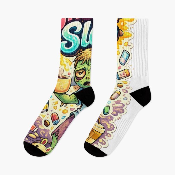 Item preview, Running on 3 Hours of Sleep Zombie – Funny Sleep Deprived Art designed and sold by StrayaDesign.