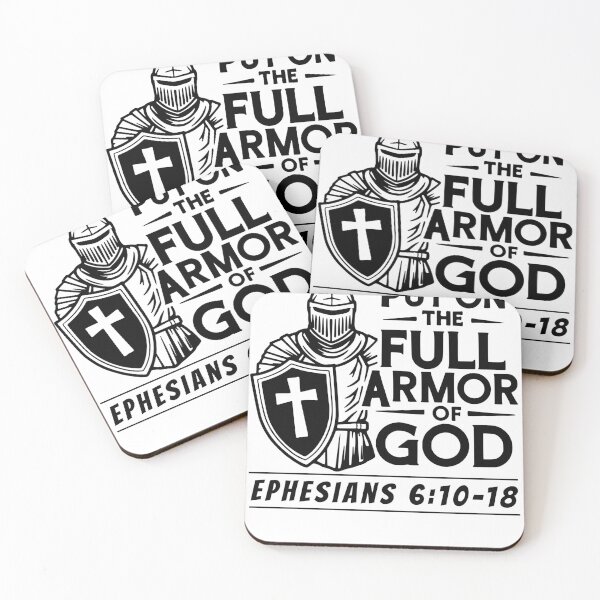 Item preview, Put On the Full Armor of God Christian Knight Design – Ephesians 6:10–18 Faith T-Shirt designed and sold by Kingdom Warrior Tribe .