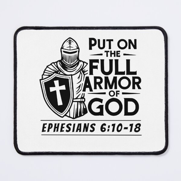 Item preview, Put On the Full Armor of God Christian Knight Design – Ephesians 6:10–18 Faith T-Shirt designed and sold by Kingdom Warrior Tribe .