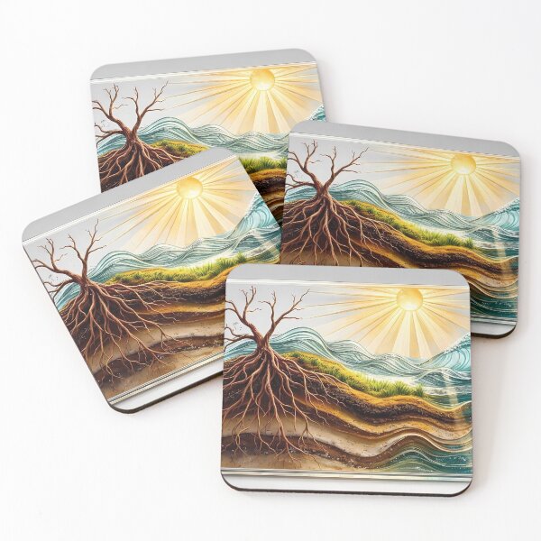 Item preview, Tree Roots and Waves Fusion designed and sold by cuprum.