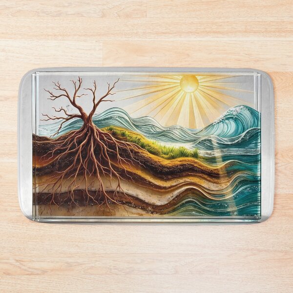 Item preview, Tree Roots and Waves Fusion designed and sold by cuprum.