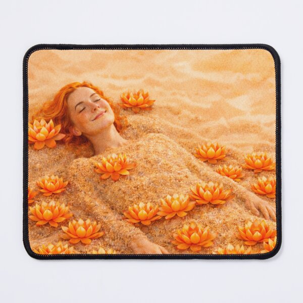 Item preview, Sacral Chakra sand and orange lotus flowers designed and sold by chihuahuashower.