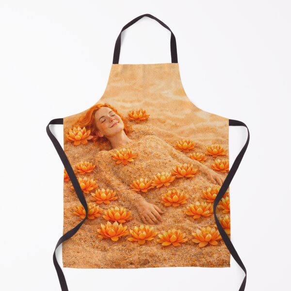 Item preview, Sacral Chakra sand and orange lotus flowers designed and sold by chihuahuashower.