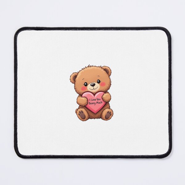 Item preview, I Love You Beary Much Cute Bear Sticker | Valentine’s Day Animal Love designed and sold by AlluringCreativa.