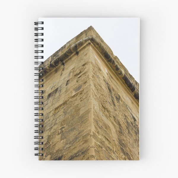 Item preview, Corner Of Historic Stone Building: Close-Up Of Beige Masonry And Roofing Detail designed and sold by Nmallia.