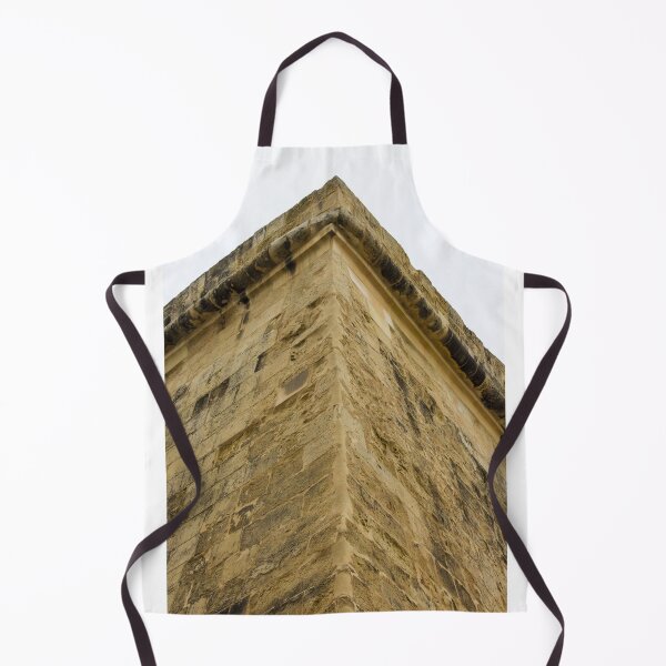 Item preview, Corner Of Historic Stone Building: Close-Up Of Beige Masonry And Roofing Detail designed and sold by Nmallia.