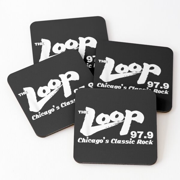 Item preview, The Loop 97.9 Chicago Classic Rock Radio Station Retro Vintage Logo designed and sold by WilliaMaler.