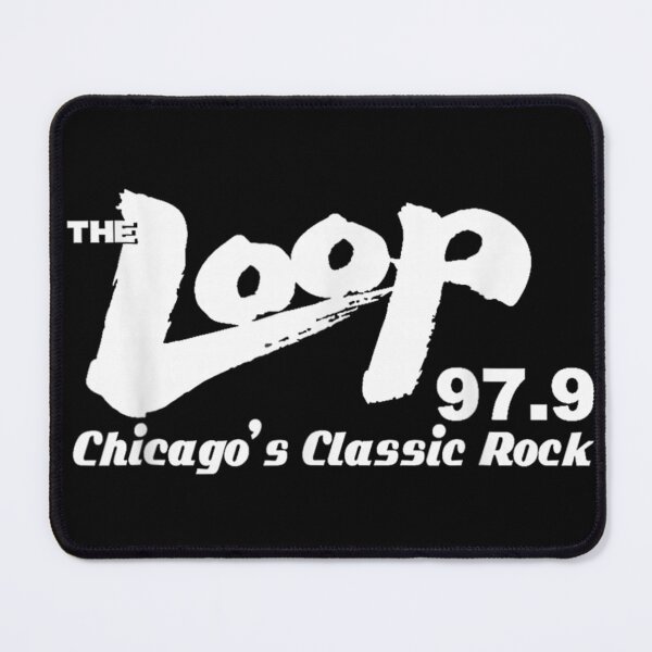 Item preview, The Loop 97.9 Chicago Classic Rock Radio Station Retro Vintage Logo designed and sold by WilliaMaler.
