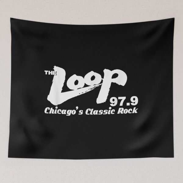 Item preview, The Loop 97.9 Chicago Classic Rock Radio Station Retro Vintage Logo designed and sold by WilliaMaler.