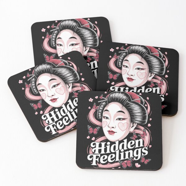 Item preview, Hidden Feelings - Japanese Geisha Wink Butterflies Valentine Love designed and sold by DarylWelsh2024.