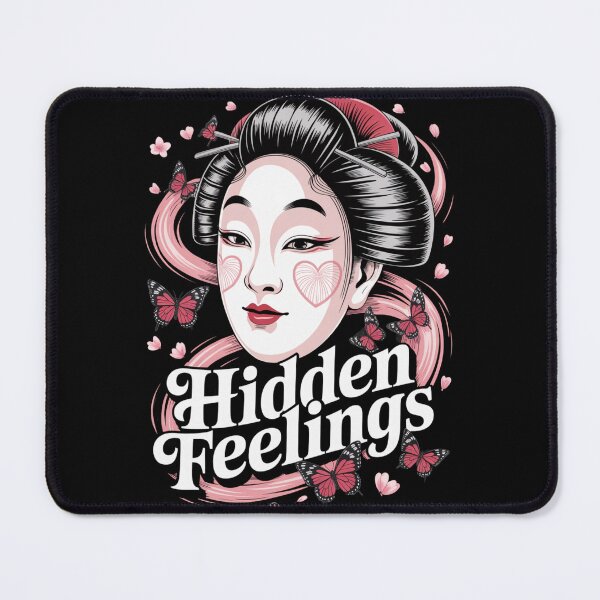 Item preview, Hidden Feelings - Japanese Geisha Wink Butterflies Valentine Love designed and sold by DarylWelsh2024.