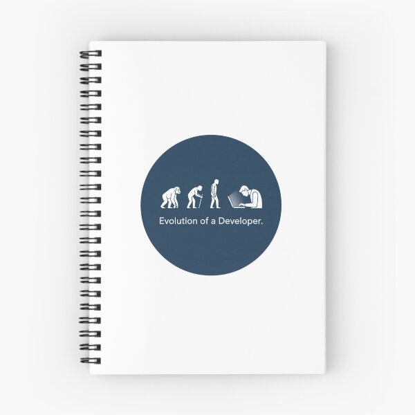 Item preview, Evolution of a Developer - Funny Programming Sticker designed and sold by ZYNORAworld.